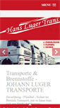 Mobile Screenshot of hans-luger-trans.at